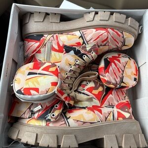 Cape Robbin Multicolor Combat Boots